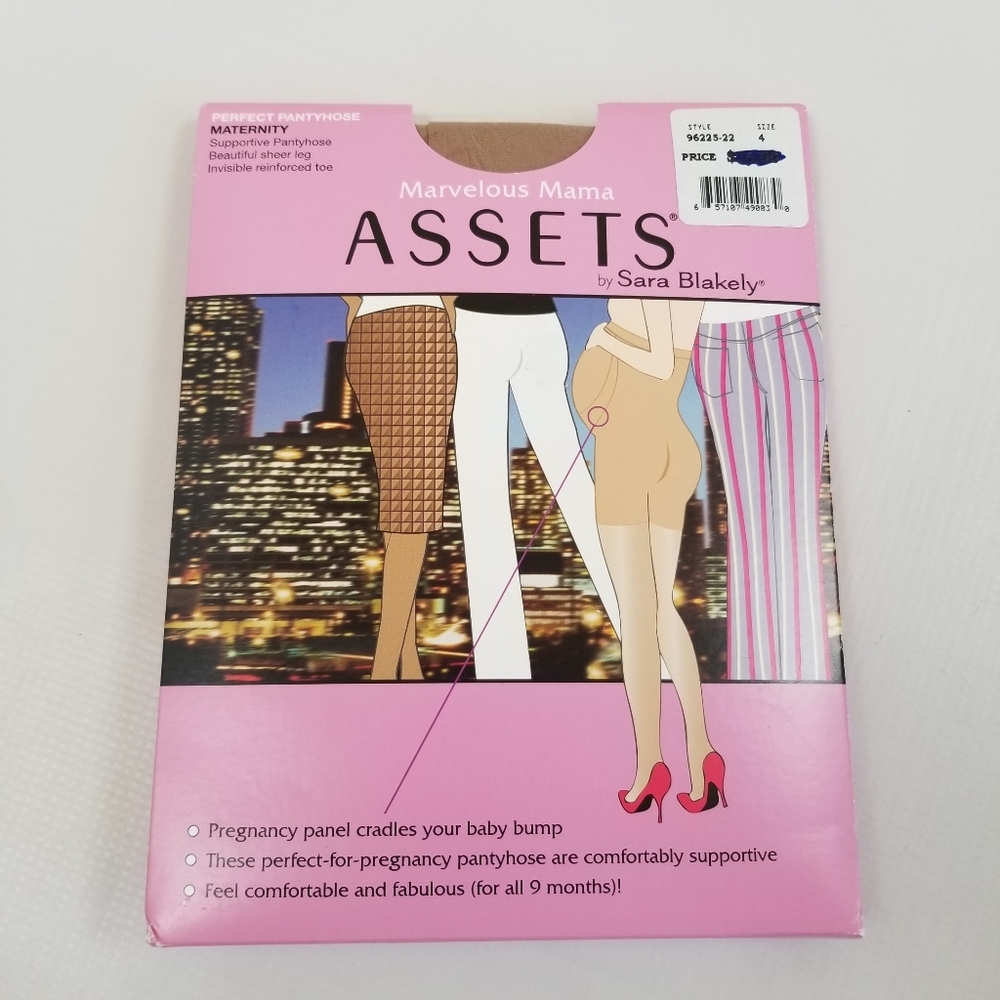Marvelous Mama Assets by Spanx Maternity Perfect Pantyhose Size 4